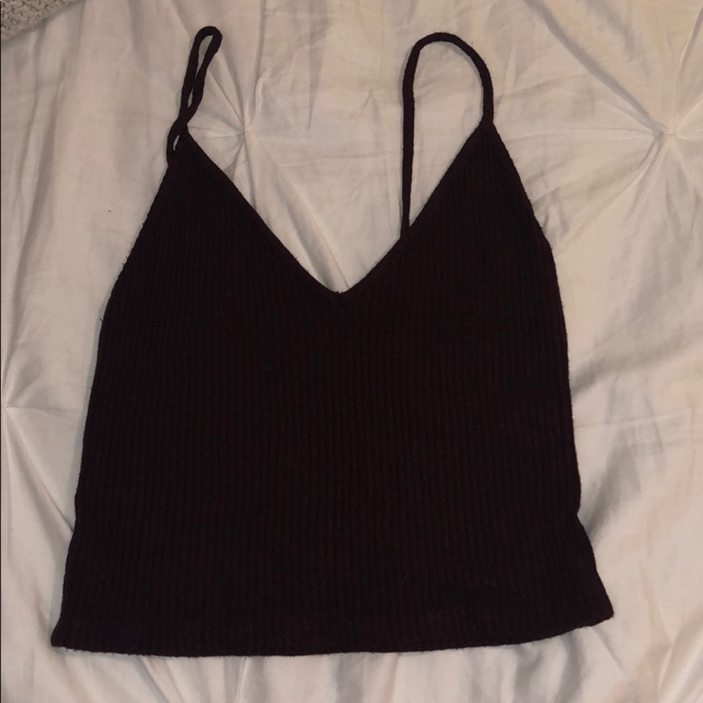Burgundy crop top